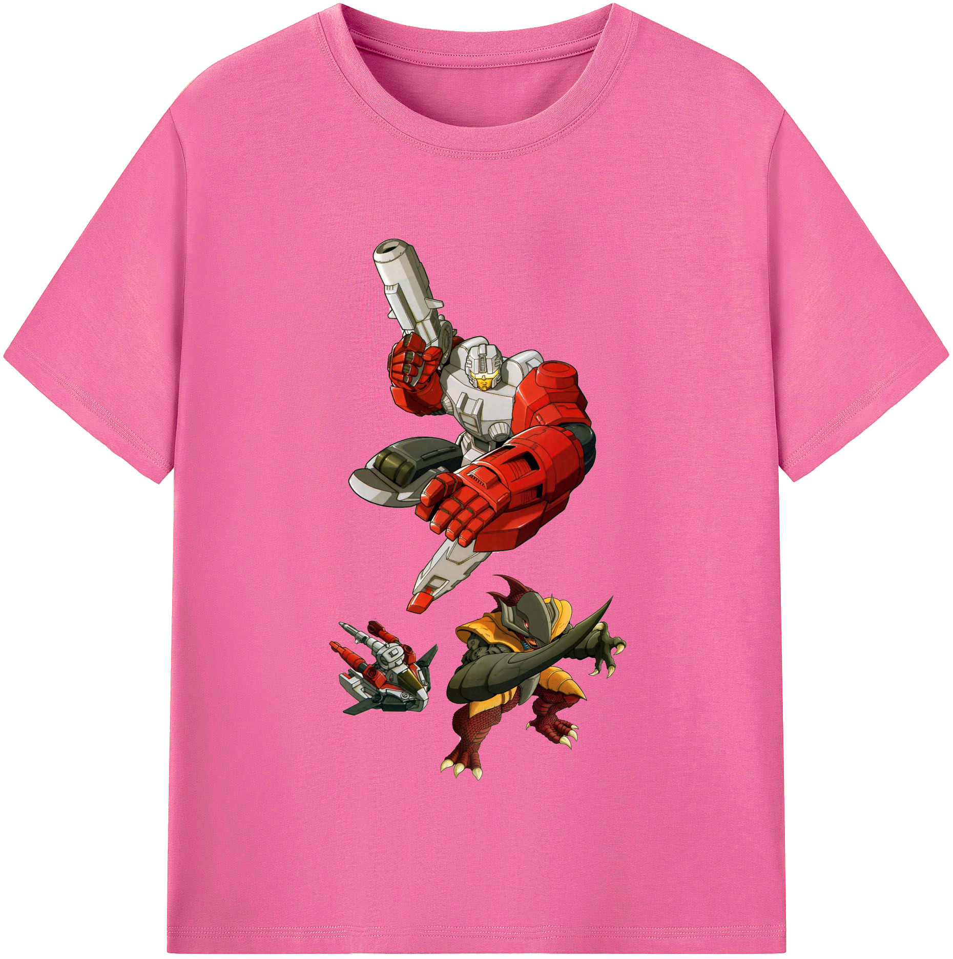 （画像用）  レディースカジュアルプリントTシャツ（綿100％）